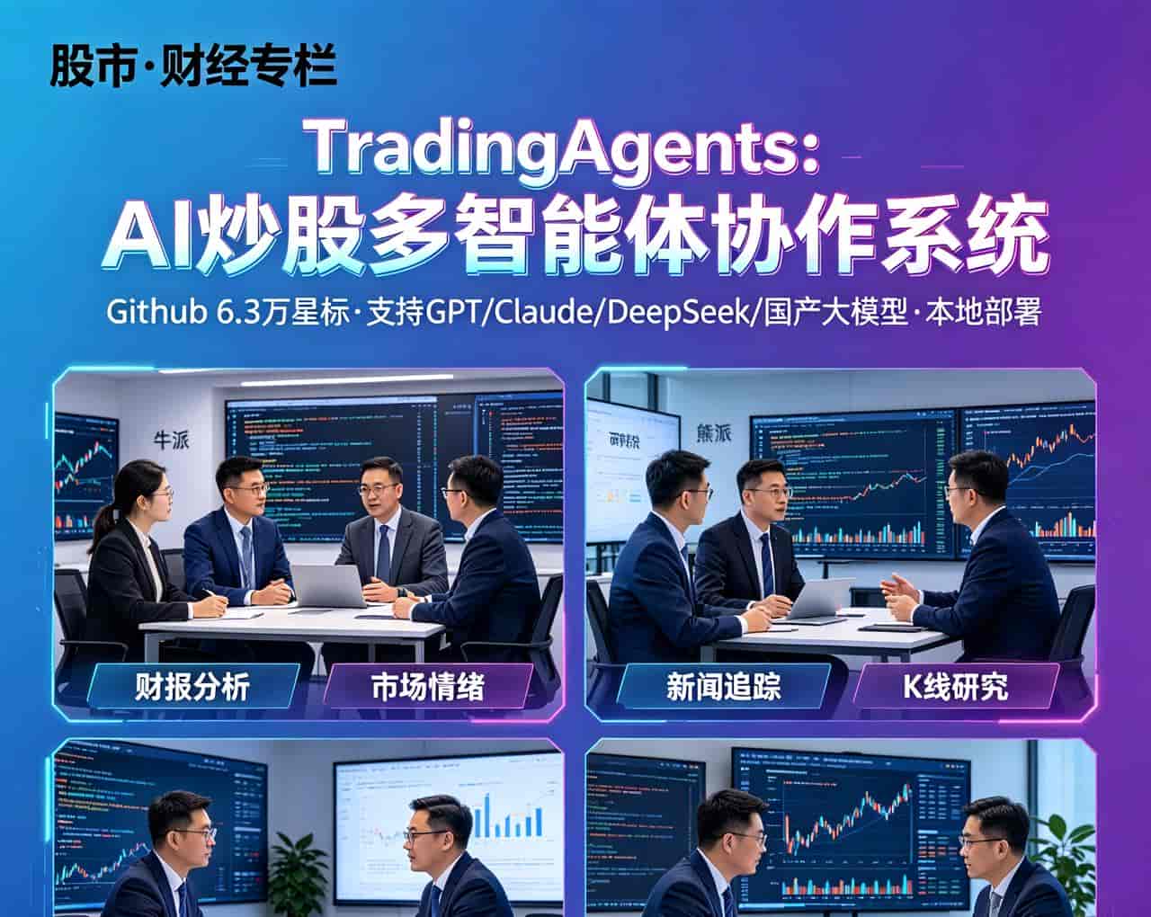狂揽6.3万星标!TradingAgents爆火出圈,AI组团炒股时代来袭!