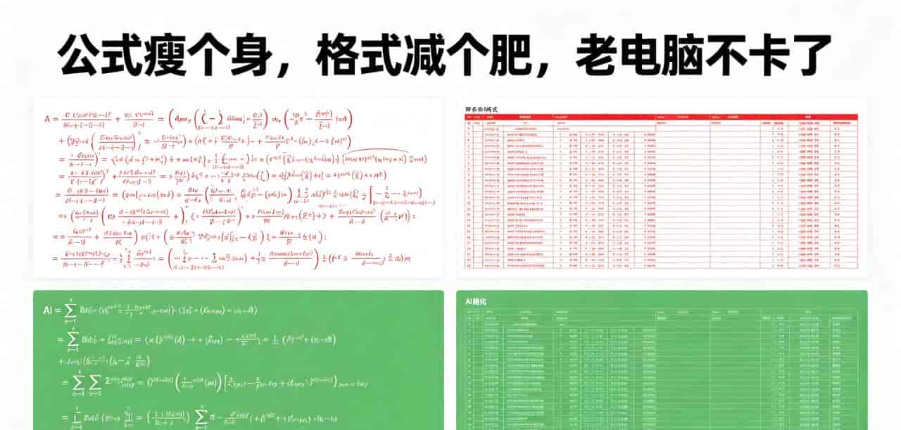 从卡到崩溃到10秒打开：AI优化Excel，老电脑算力翻5倍，附指令