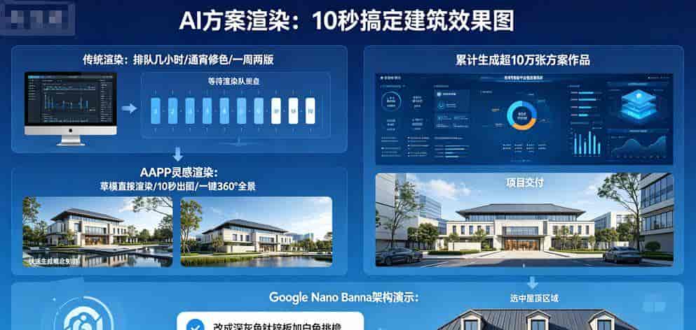 别再用SU“手拉”模型了！建筑施工图已AI生成，还在用SU老套路？