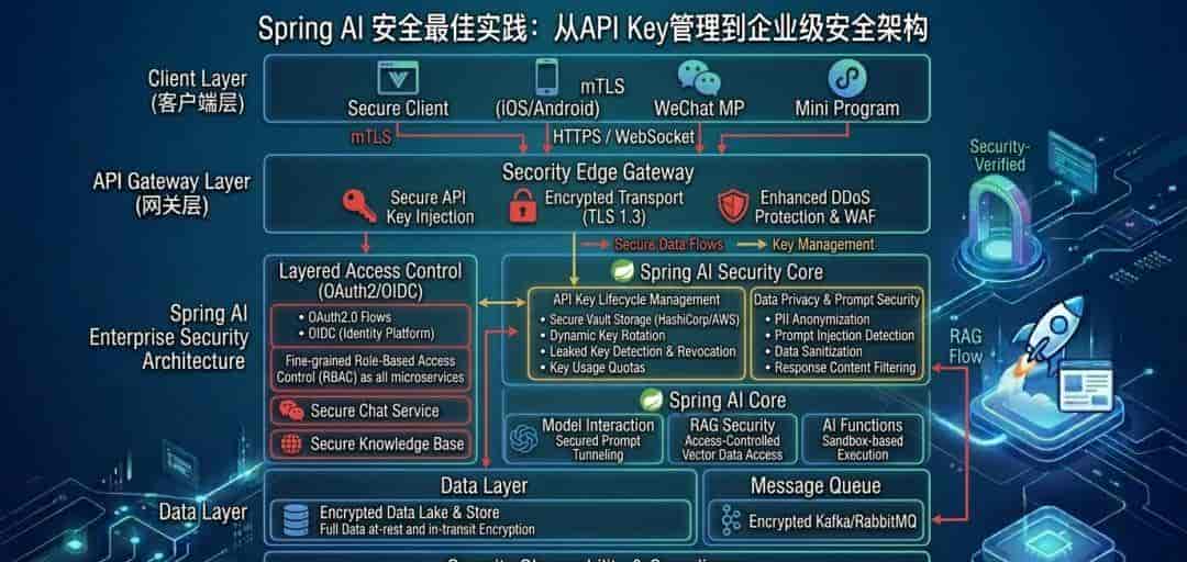 2026 Spring AI 安全最佳实践：从API Key管理到企业级安全架构