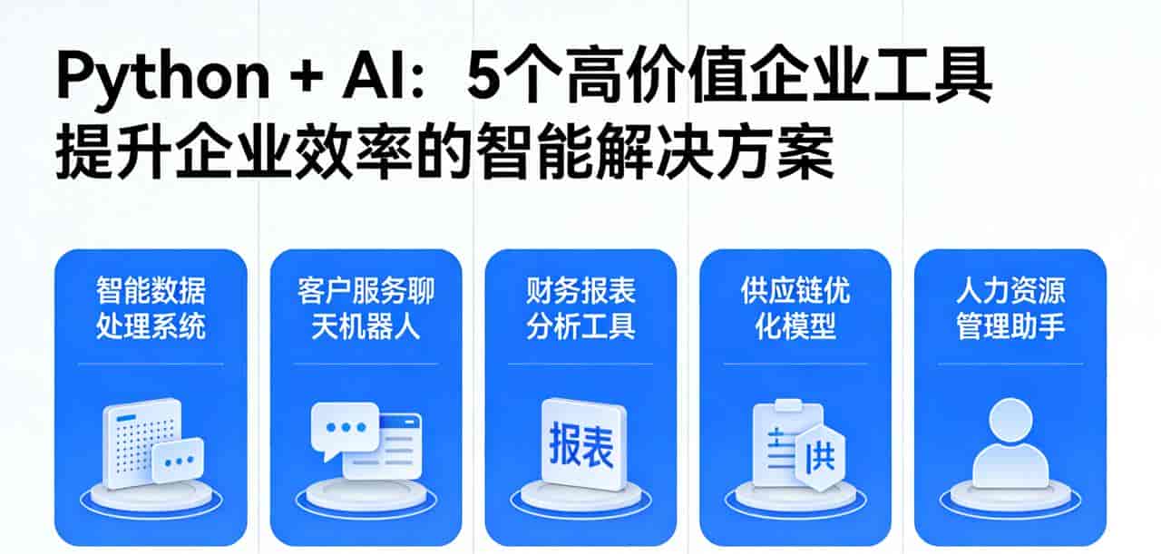 Python + AI:打造 5 个高价值企业工具,提升效率