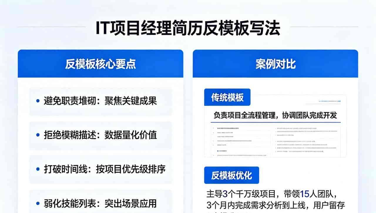 AI简历刺客,3天炸出5个面试:IT PM的"反模板"方式HR看完主动联系