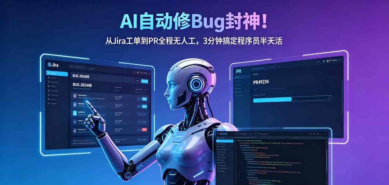 AI自动修Bug封神!从Jira工单到PR全程无人工,3分钟搞定程序员