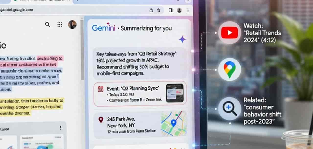 Google在Chrome七国推出Gemini AI助手