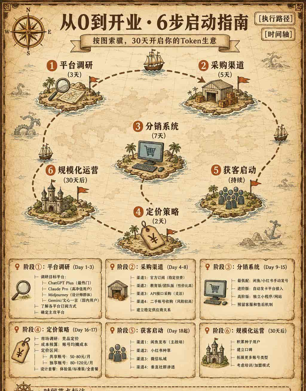 每日搞钱图解|AI Token租赁:零成本躺赚信息差的数字生意