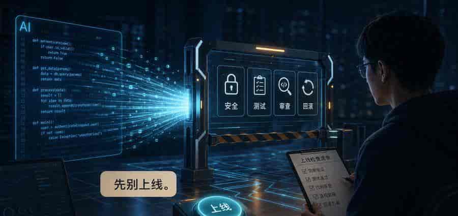 AI 写代码越来越快,但真正值钱的是“敢上线”