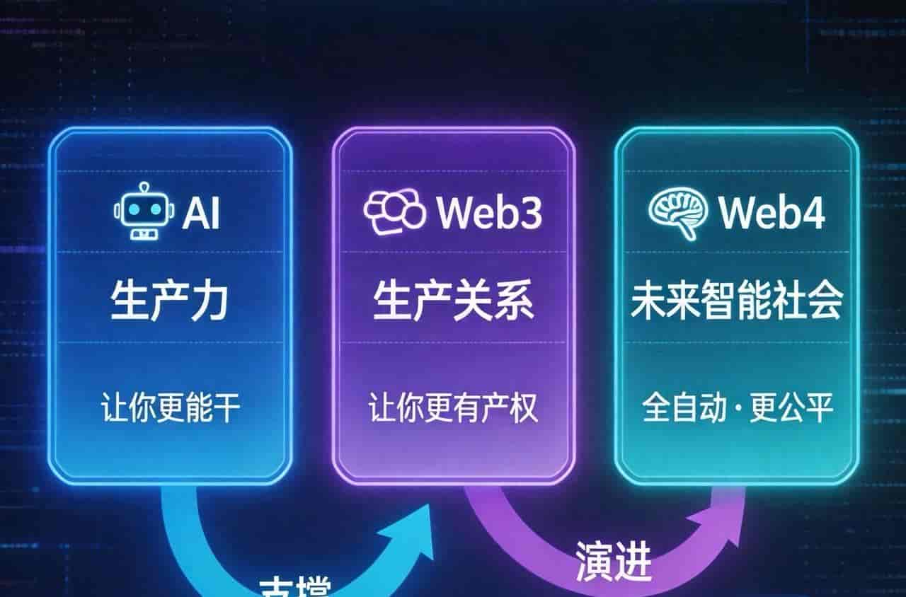 大白话拆透Web3、Web4、AI的关系,普通人如何准备?