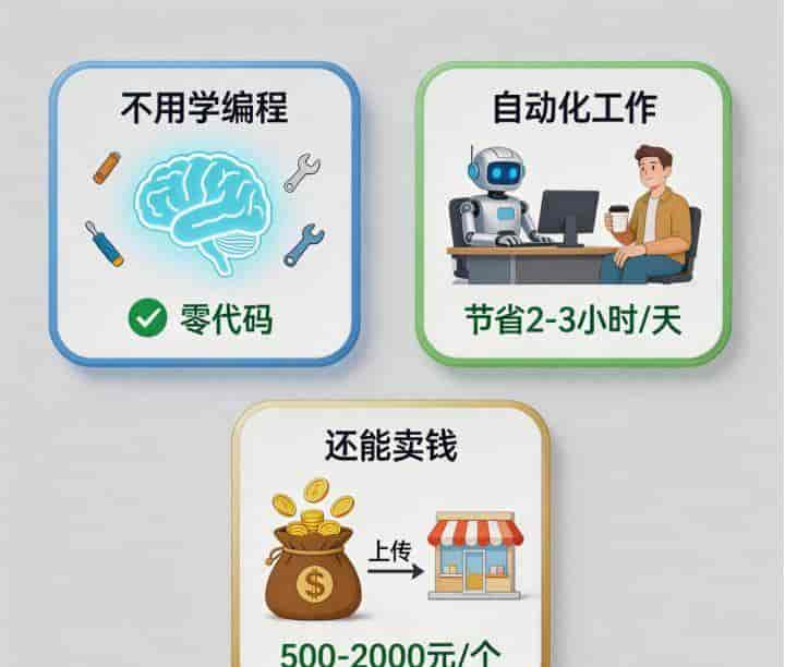 扣子+DeepSeek:零代码做AI工具,能自动化还能卖钱