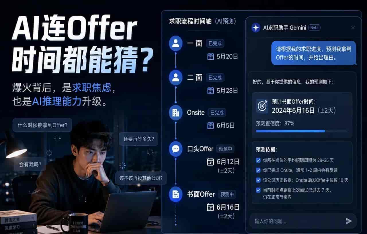 Gemini算中Offer，AI真懂求职了？