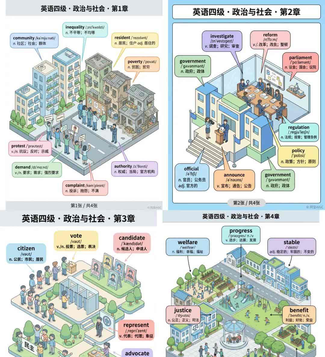 绝了!用AI把四级单词做成连环画,备考效率直接翻倍