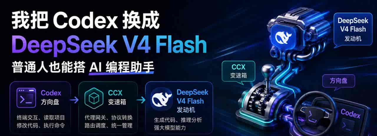 我把 Codex 换成 DeepSeek V4 Flash:普通人也能搭 AI 编程助手