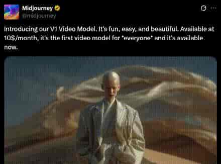 Midjourney V1上线，赛博菩萨想让人人用得起AI视频 | A
