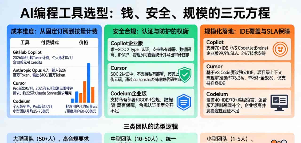 Copilot涨价5-8倍,Cursor撤销无限请求,三款AI编程工具怎么选?
