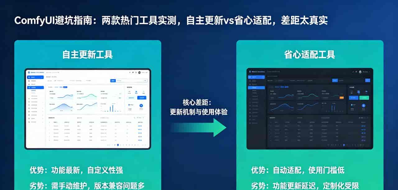 ComfyUI避坑指南:两款热门工具实测,自主更新vs省心适配