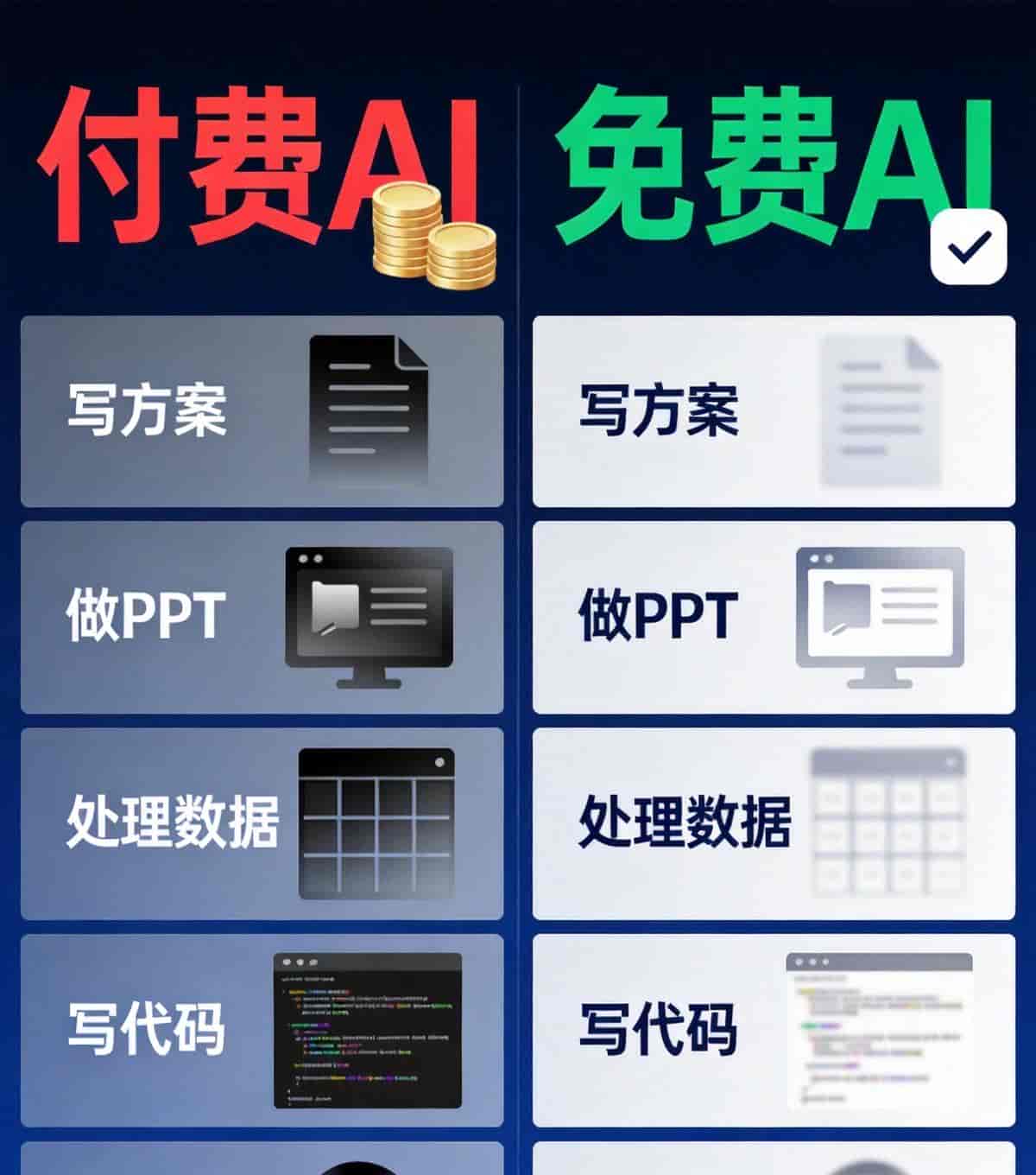 月费0元！5大职场场景免费AI方案，实测不输付费