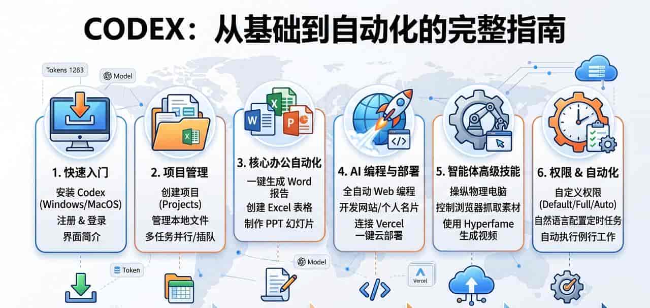 Codex 零基础终极教程：从日常办公到自动化编程与部署