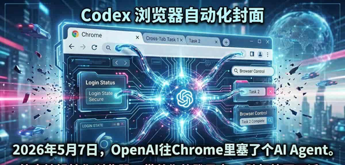 Codex直接把手伸进了Chrome，真正实现浏览器自动化