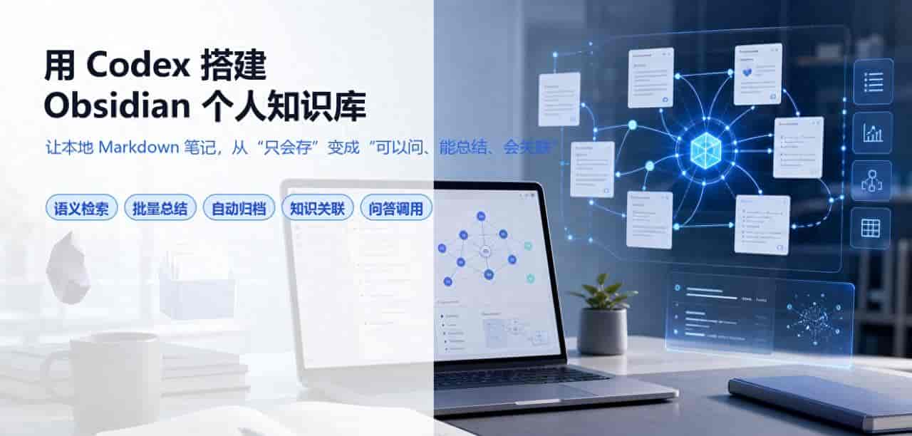 用 Codex 搭建 Obsidian 个人知识库：从安装到实战