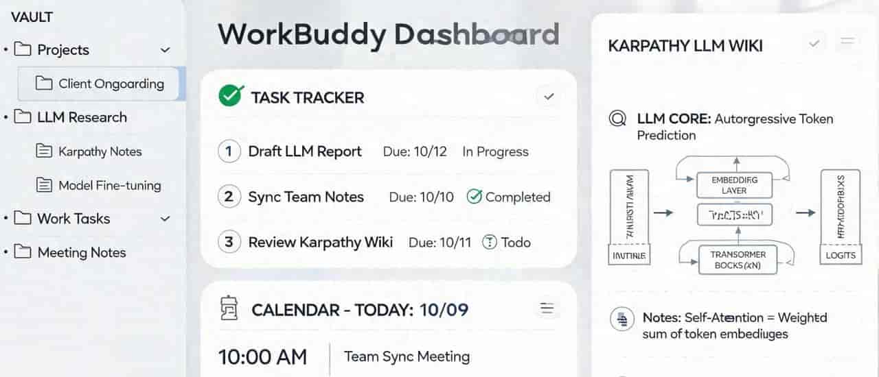 从零搭建个人AI知识库:WorkBuddy + Karpathy LLM Wiki + Obsidian 实操