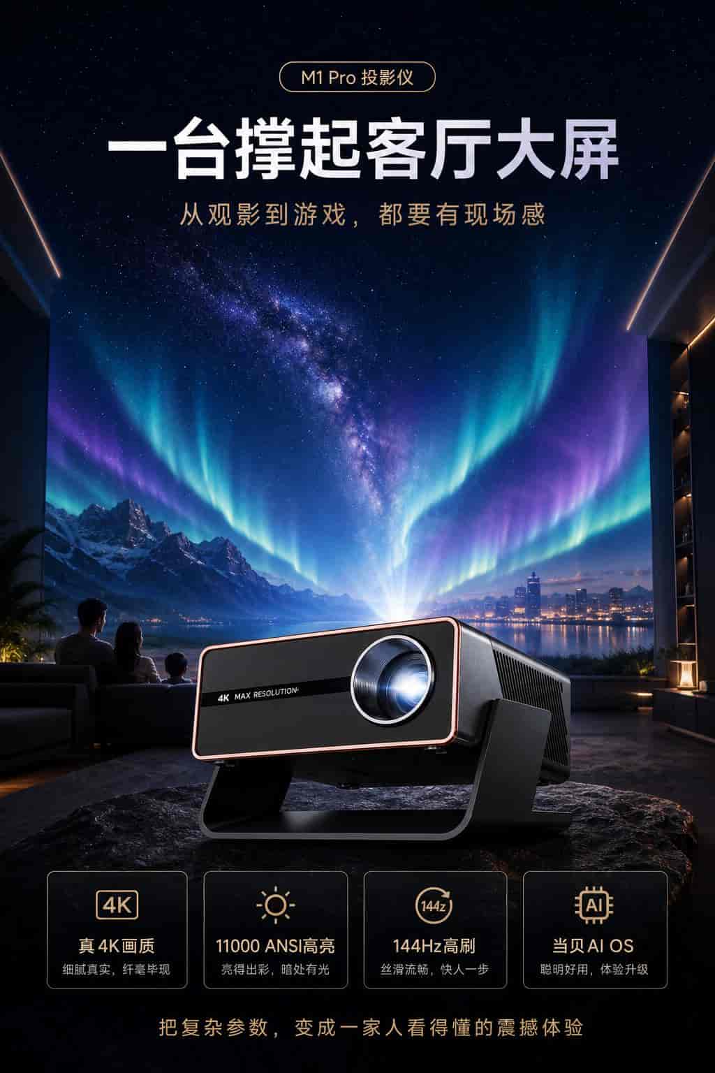 我用 Codex 做了一组投影仪详情页,真正难的不是出图是把图调清楚