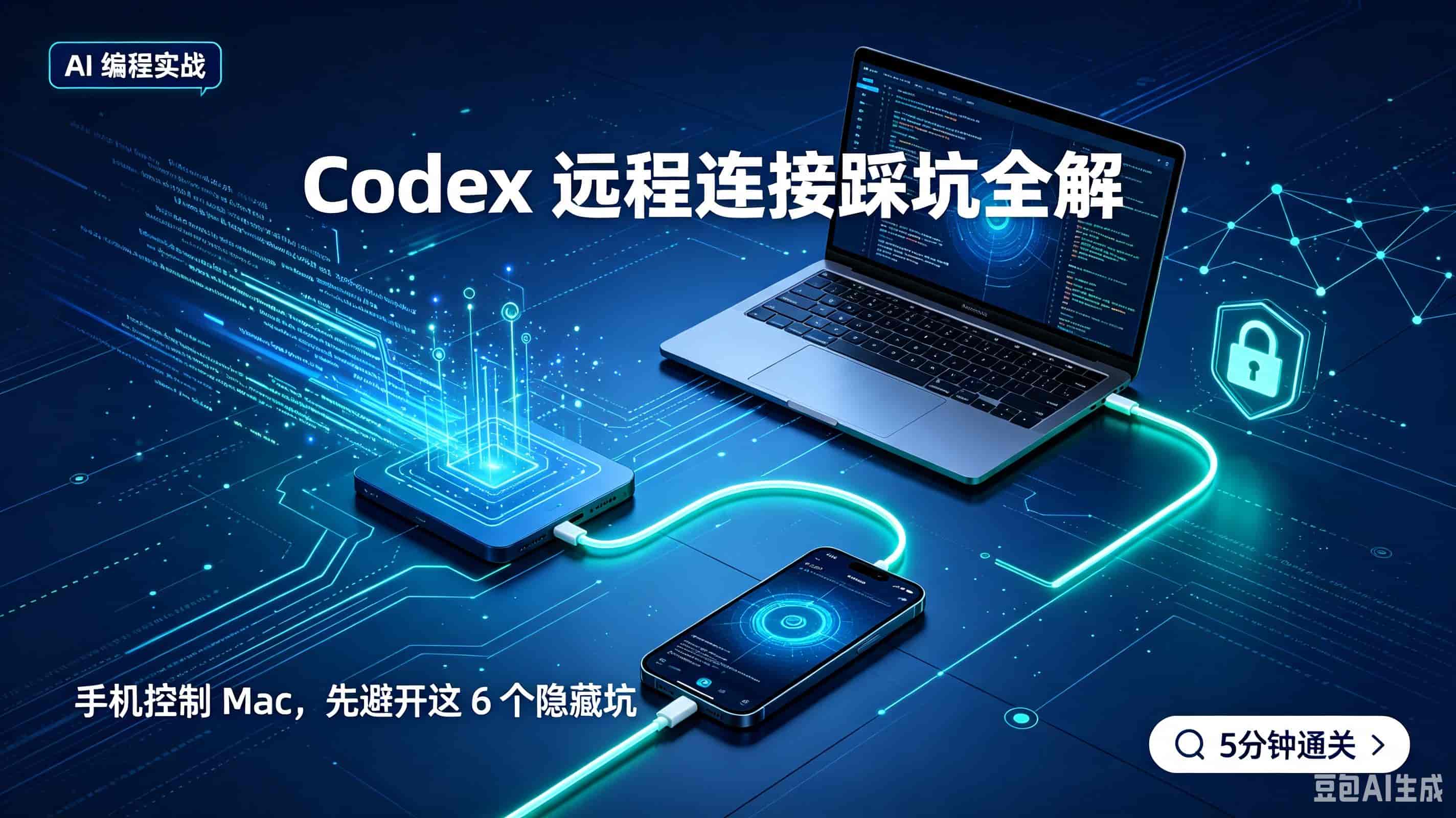 90%程序员踩坑!手机远程连Mac Codex失败?6个隐藏问题一次性解决