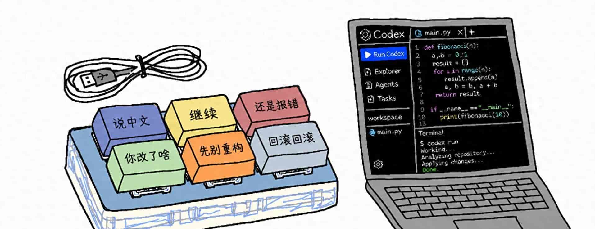 230美元键盘售罄,旧设备也能变成Codex控制台