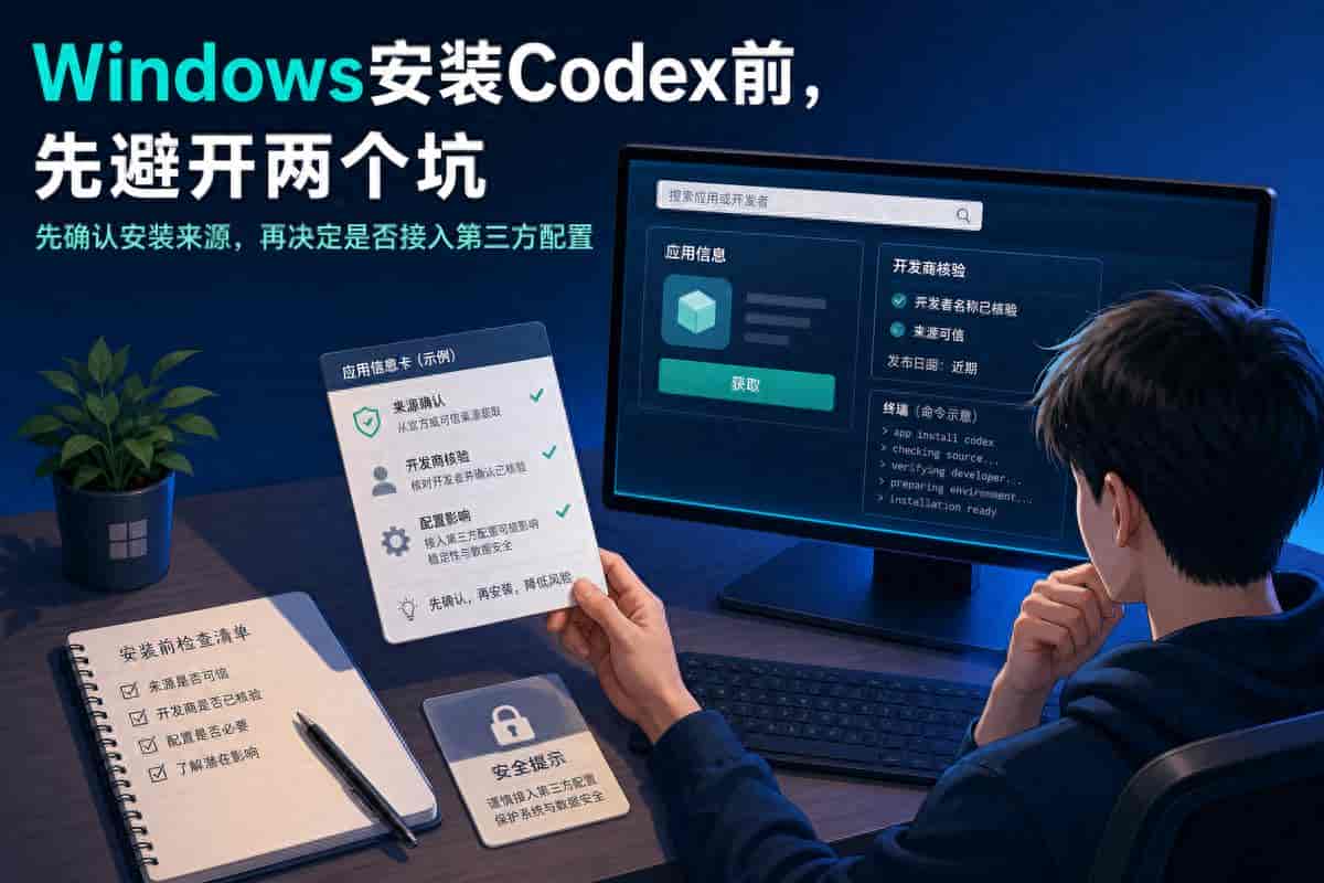 Windows安装Codex前,先避开两个坑