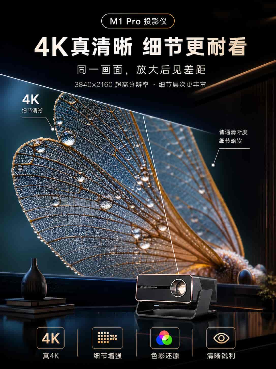我用 Codex 做了一组投影仪详情页,真正难的不是出图是把图调清楚