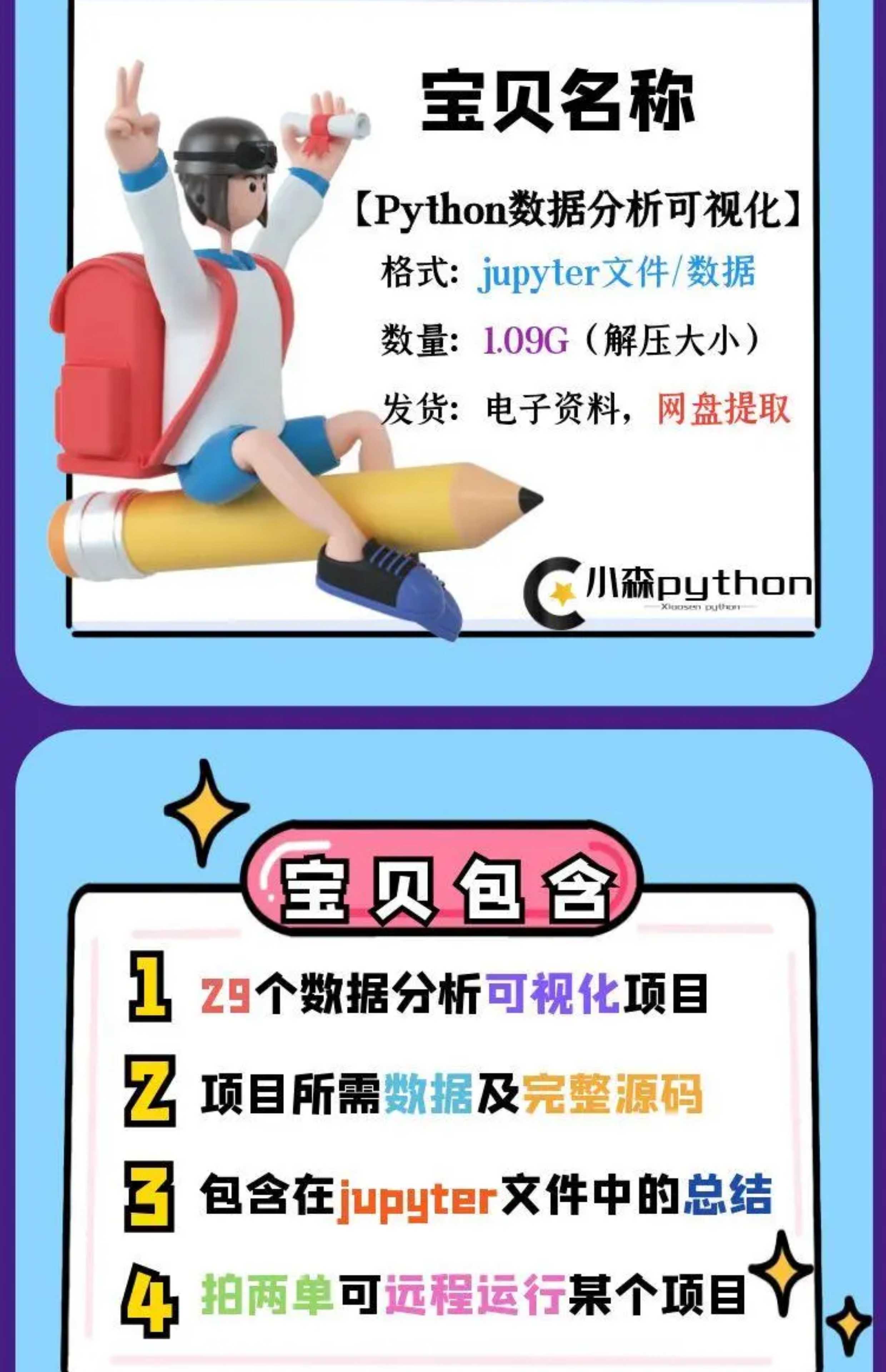 python数据分析项目源码可视化项目机器学习实战项目案例