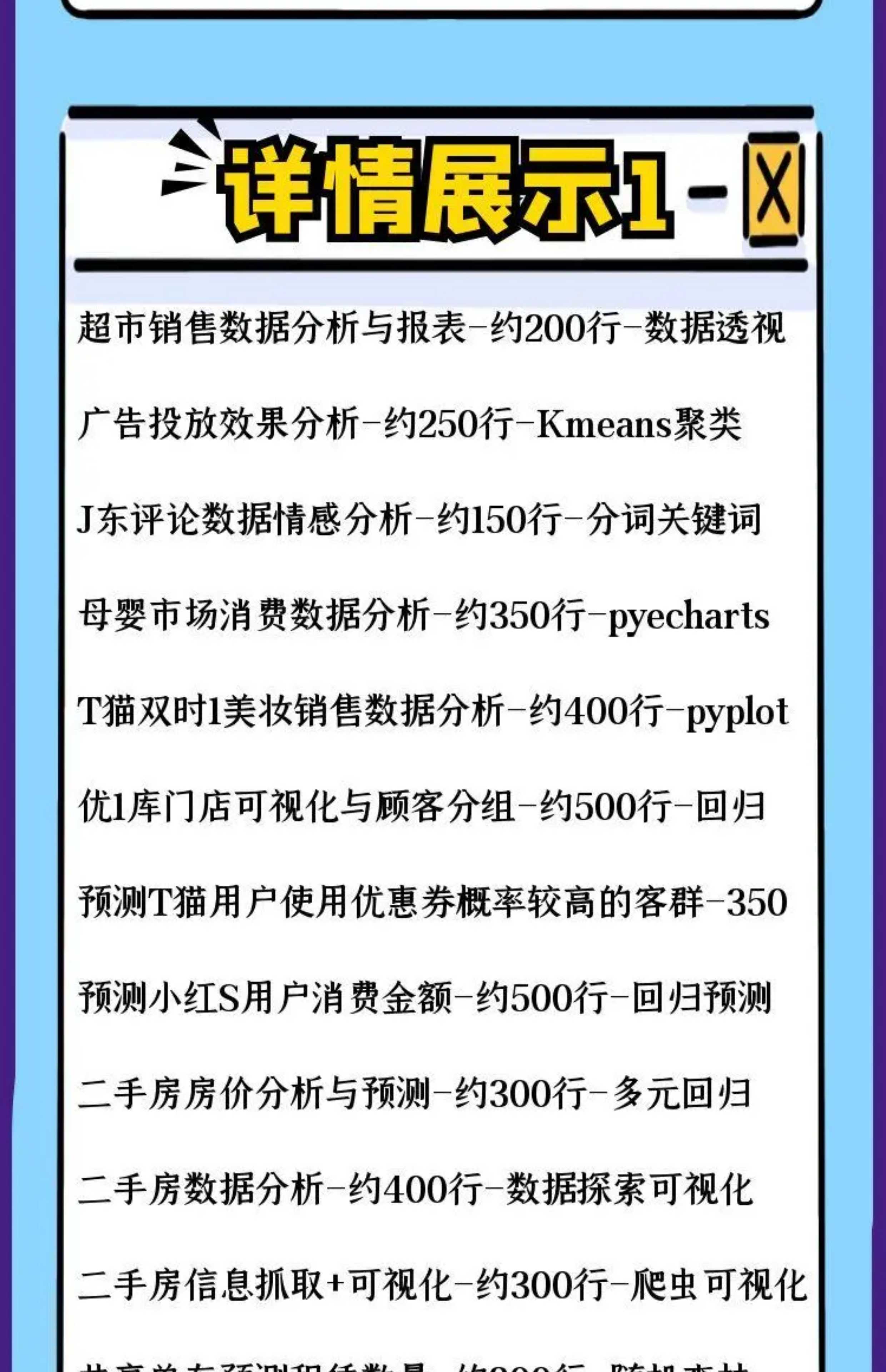python数据分析项目源码可视化项目机器学习实战项目案例