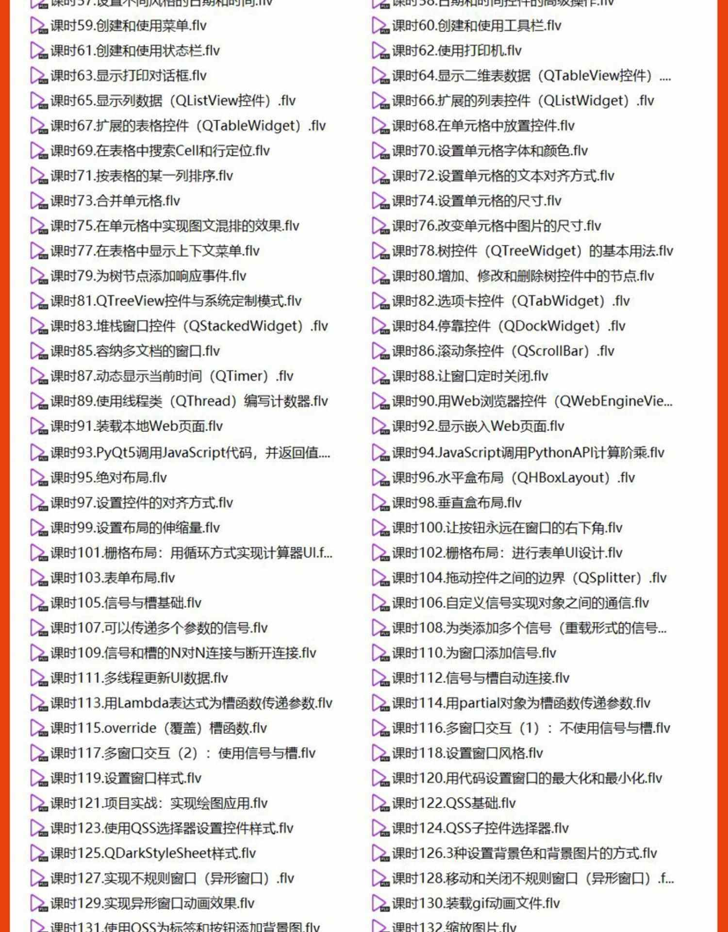 PyQt5教程python GUI开发QT5编程全套视频源码实战项目界面编程