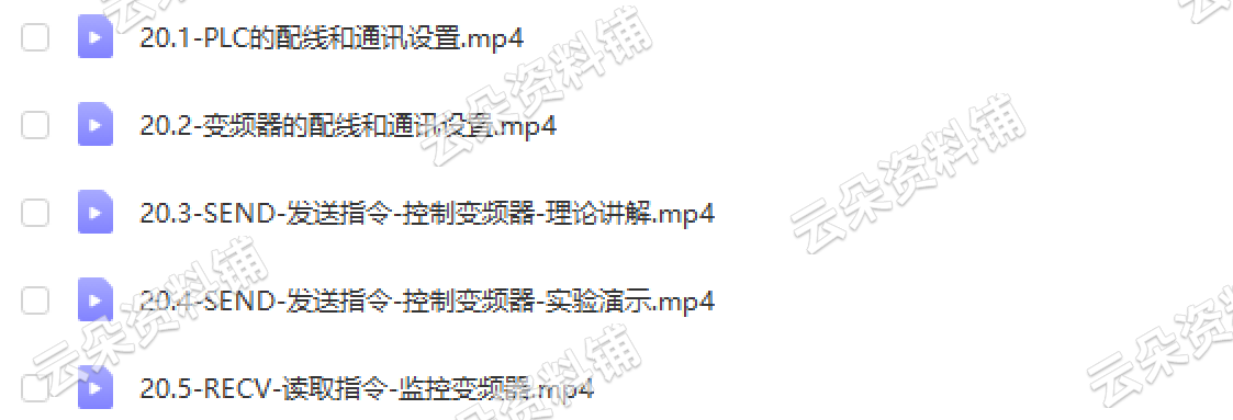 Modbus视频教程通讯通信协议源码串口开发工控零基础自学培训资料