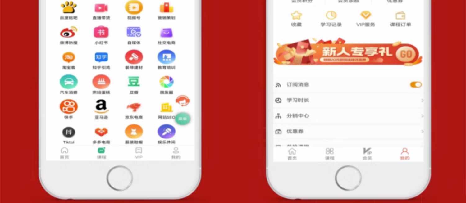 知识付费系统搭建源码平台微课堂小程序耀天副业课程公众号赚钱项