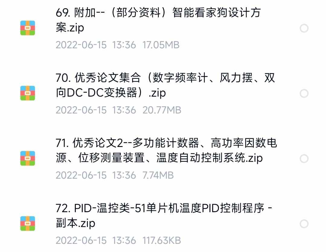 PID控制算法卡尔曼滤波源码资料实例项目合集说明文档设计方案