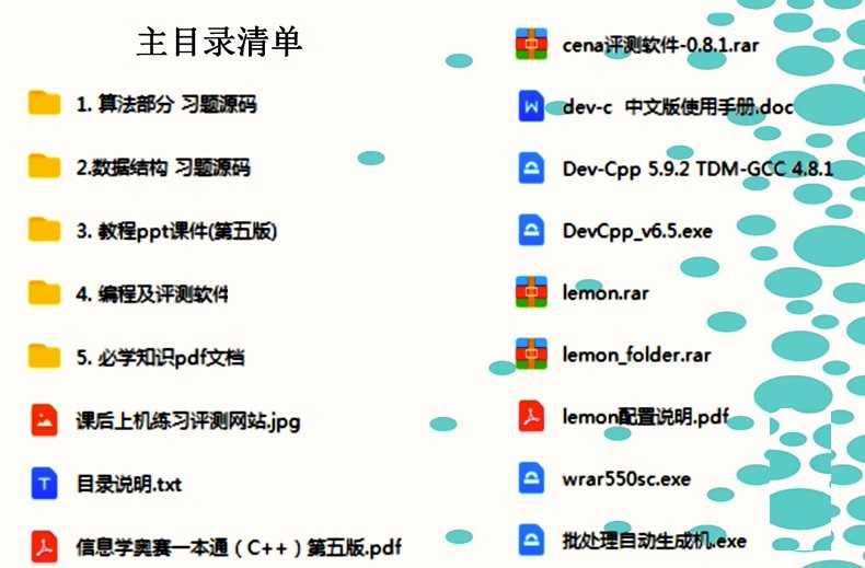 新品CSP算法和数据结构一本通NOIP信息学奥赛C++编程培训PPT源码