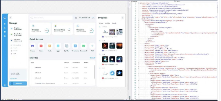 C# WPF管理系统界面UI源码 模板