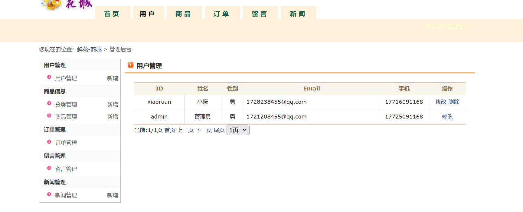 服装在线购物商城后台管理系统java商品订单信息jsp源码数据库