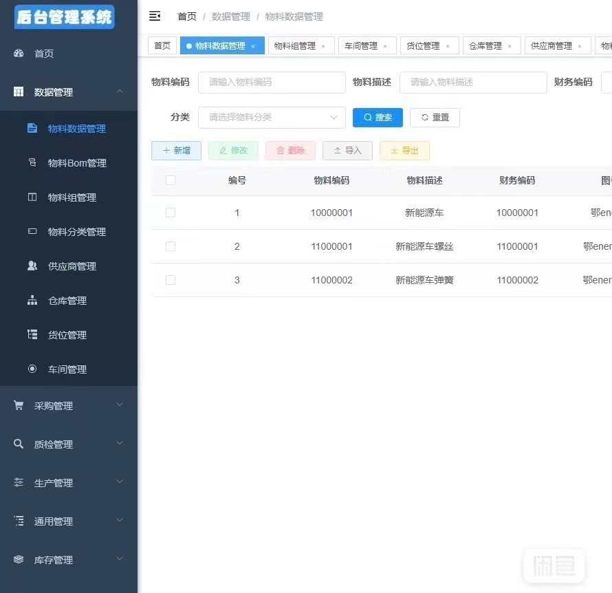 ERP/MES/WMS仓库管理系统源码,带移动端,有文档,JAVA+VUE源码