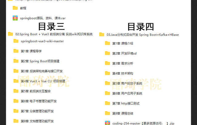 springboot视频教程项目实战课程java编程开发案例源码端视频教程
