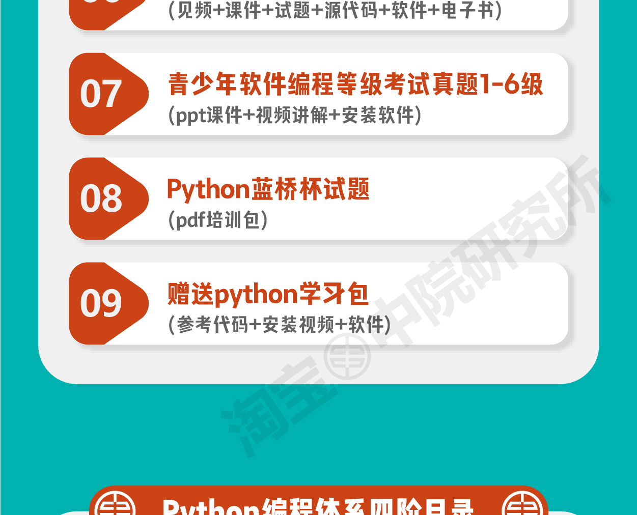 python少儿编程课程体系自学教学课件ppt源码软件入门视频教程
