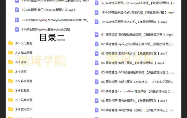 springboot视频教程项目实战课程java编程开发案例源码端视频教程