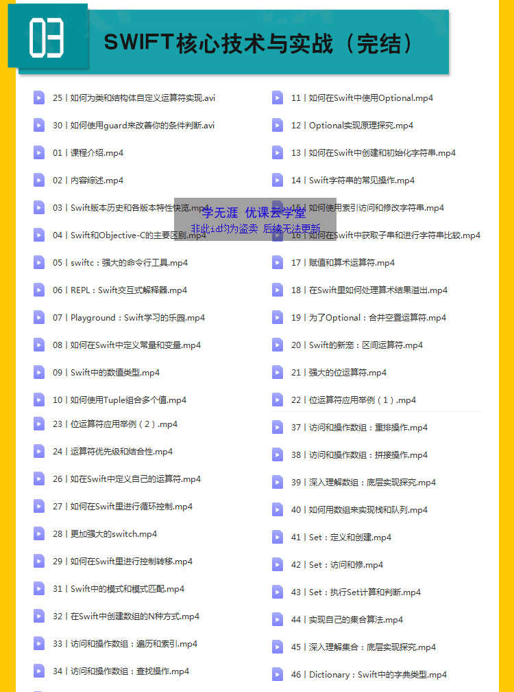 iOS开发课程2023swift5源码项目实战苹果app开发Object-C视频教程