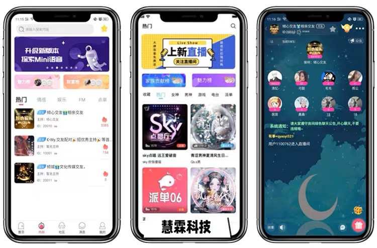 语音聊天交友app开发游戏陪玩点单源码系统多人语音聊天室砸蛋app