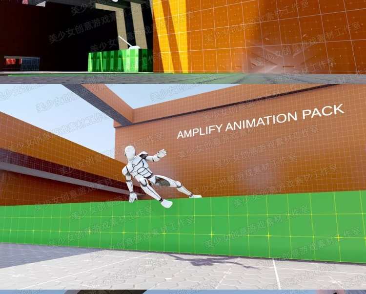 Unity3D Amplify Animation Pack Unity源码素材包第三人称动画