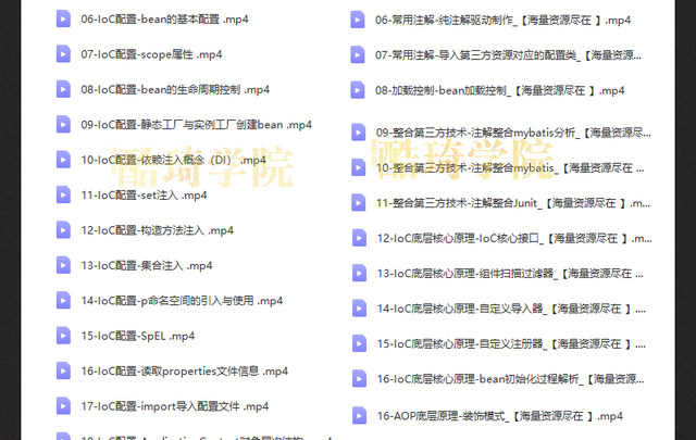 springboot视频教程项目实战课程java编程开发案例源码端视频教程