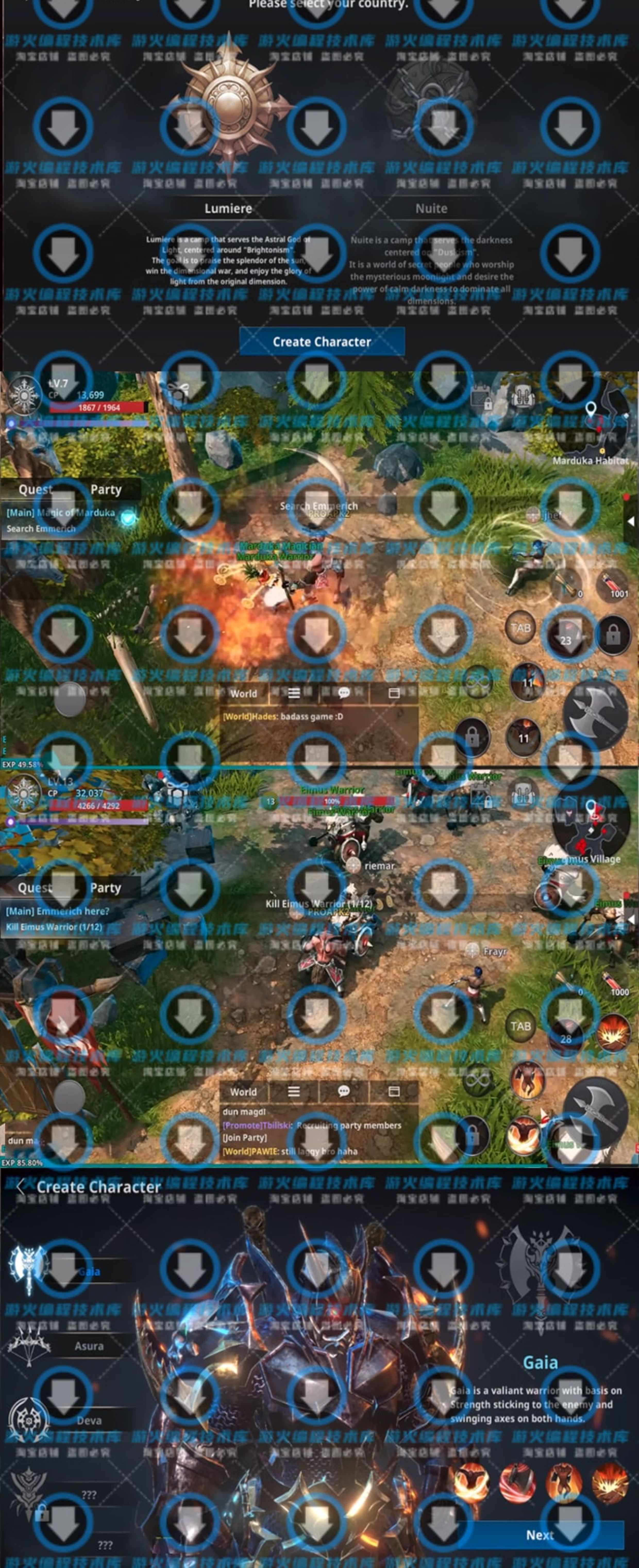 Unity3D韩国大型多人在线MMORPG Rappelz手游戏源码Photon开发C#