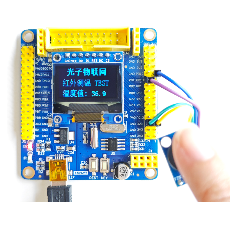 GY-906 MLX90614ESF BCC红外测温传感器模块温度采集 送STM32源码