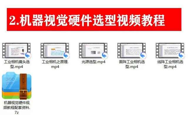 VisionPro视频教程 机器视觉 配套资料 实例源码零基础入门到精通