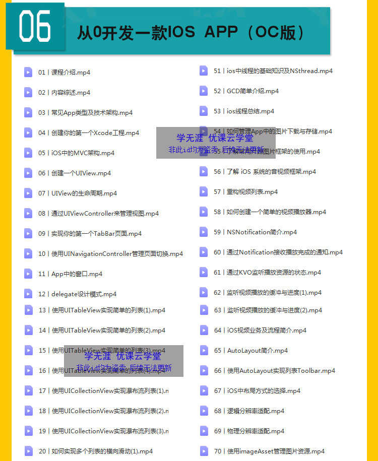 iOS开发课程2023swift5源码项目实战苹果app开发Object-C视频教程