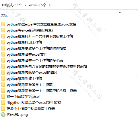 python项目自动办公源码word ppt Excel PDF 文件夹实例代码学习